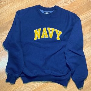 Steve Berry Outfitters Vintage Graphic “NAVY” crewneck sweater.
